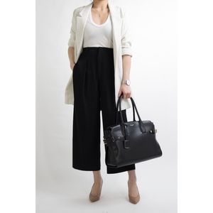 Uniqlo Draped Wide Leg Cropped Pant